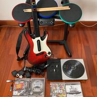 Set Guitar Hero, Dj Hero + 5 giochi ps3