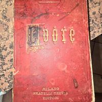 Libro usato da rilegare cuore del 1900 vintage