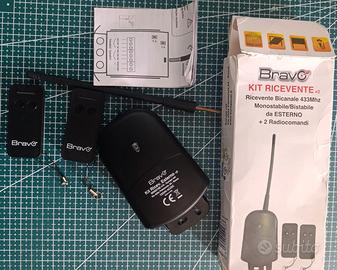 Kit Ricevente Bravo 433 da esterno  2 telecomandi