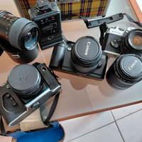 Lotto di macchine fotografica  Canon zenit fujca