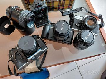 Lotto di macchine fotografica  Canon zenit fujca
