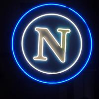 Napoli calcio logo led