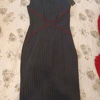 Abito tubino gessato