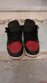 Air Jordan Nike rosse e nere