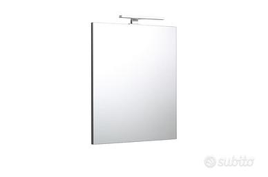 Specchio  bagno filo lucido con led