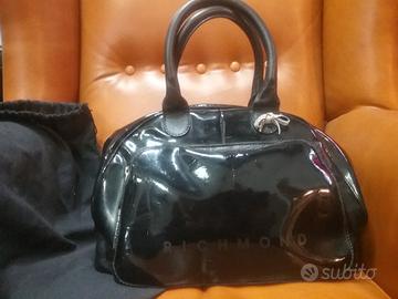 BORSA RICHMOND DONNA A  BAULETTO IN VERNICE NERA