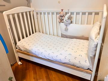 Letto con sponde unisex Azzurra