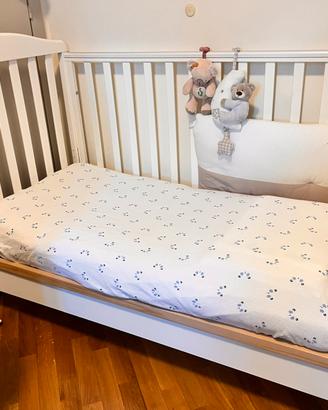 Letto con sponde unisex Azzurra