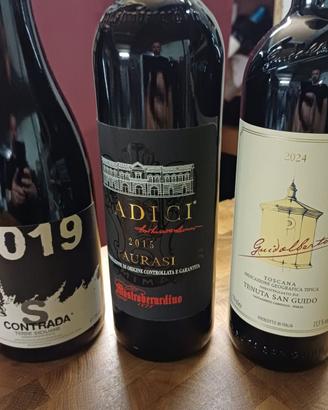 LOTTO 3 GRANDI VINI ROSSI ITALIANI !!!