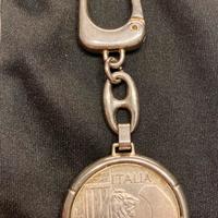 Portachiavi con 20 Lire 1928 detta il “Cappellone”