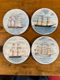 Piatti serie velieri da museo marinaro di Camogli