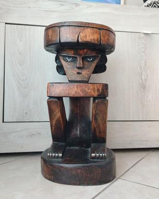 Scultura sgabello - arte africana / tribale