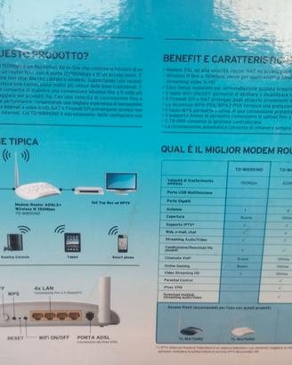 Telefono per ufficio e modem