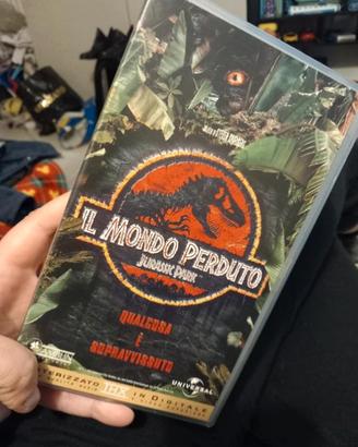 Casetta vhs il mondo perduto jurasik park
