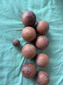 Bocce in legno con boccino