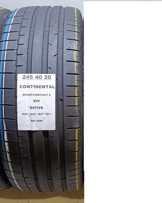 2 GOMME 245 40 20 CONTINENTAL RIF4285