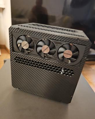 Case Mini itx, pezzo unico, con riser pci incluso 