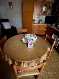 Tavolo cucina rotondo con 4 sedie
