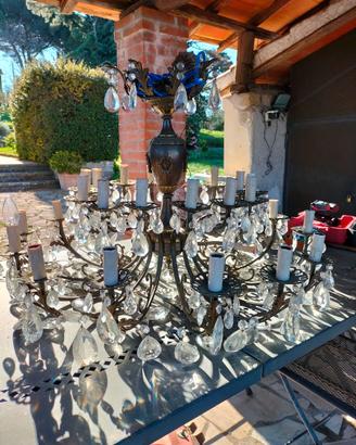 Grande lampadario vintage anni '50/'60