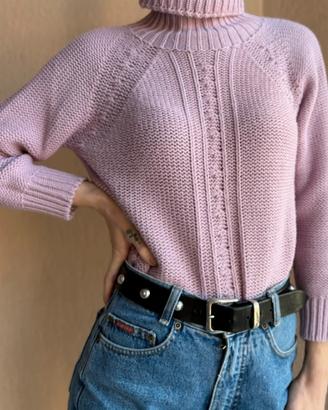 Maglione vintage collo alto