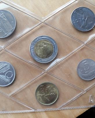 Moneta da 5-10-20-50-100-500 lire del 1982 in fdc