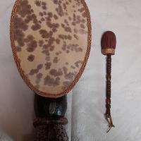 Tamburo scultura  "Buddha in silenzio"