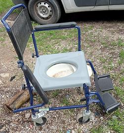 sedia a rotelle per anziani, usata poco