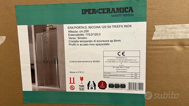 Porta nicchia doccia a battente