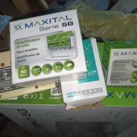 accessori antenna TV .amplificatore .centralino.