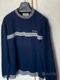 Maglioncino Armani Jeans blu righe