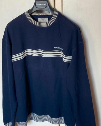 Maglioncino Armani Jeans blu righe