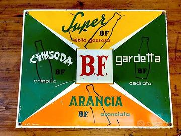 BIBITE INSEGNA TABELLA ARANCIATA CHINOTTO 1960 ori