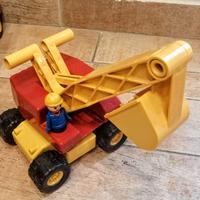 ESCAVATORE GIOCATTOLO VINTAGE DELLA LENA MADE GER.