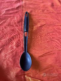 Cucchiaio mestolo plastica alimentare 18cm (Nero)