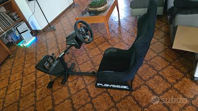 Volante logitech g923 con telaio playseat