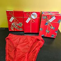 2 Slip rossi, natalizio 