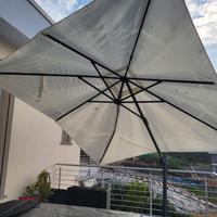 ombrellone esterno 3m x 3 m orientabile antivento