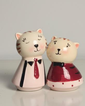 Gattini in ceramica con calamita soprammobili