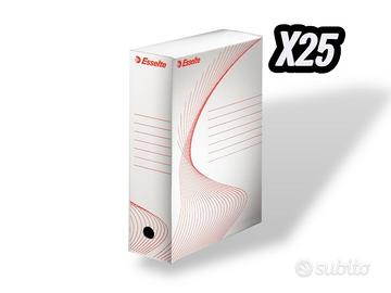 Scatole da archivio Esselte Lotto x25 Ufficio Casa