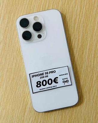 IPHONE 16 PRO 256GB (ANCHE IN 3 RATE)