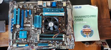 Scheda madre Asus M4A89GTD PRO + CPU AMD Phenom II