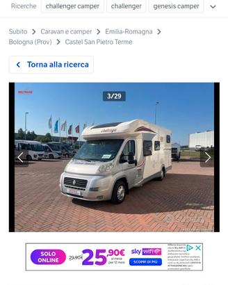 Camper Challenger Genesis 56 su Ducato 2300 diesel