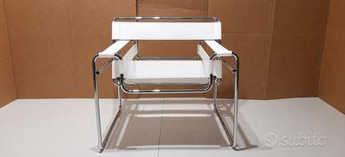 KNOLL STUDIO Wassily B3 NUOVA in cuoio bianco
