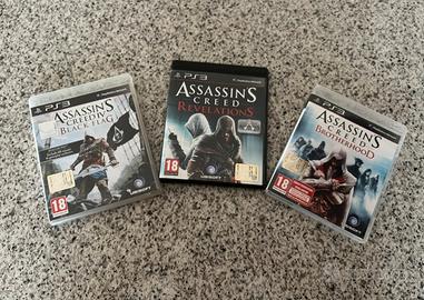 Lotto 3 videogiochi Assassin’s Creed sony ps3
