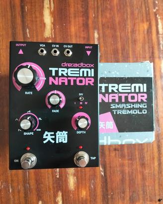 pedale per chitarra dread box treminator tremolo