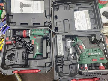 Fresa e Trapano a impulsi Parkside 12 v. 2 Ah