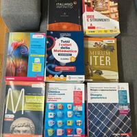 libri  del 1°e 2°anno liceo scientifico