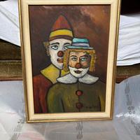 Dipinti Due Clown Firmato G.De mori