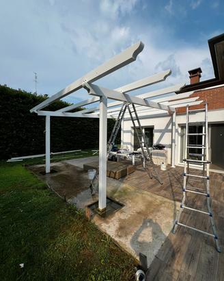 pergola tettoia in ferro 6x6 