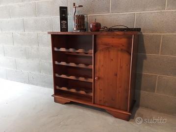 cantinetta vini rustica mobiletto 